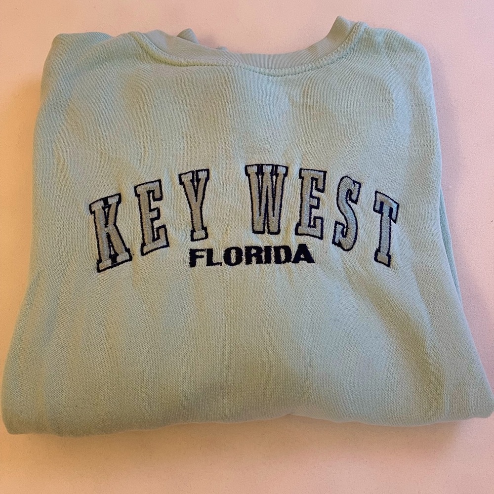 Mint key west sweatshirt pullover